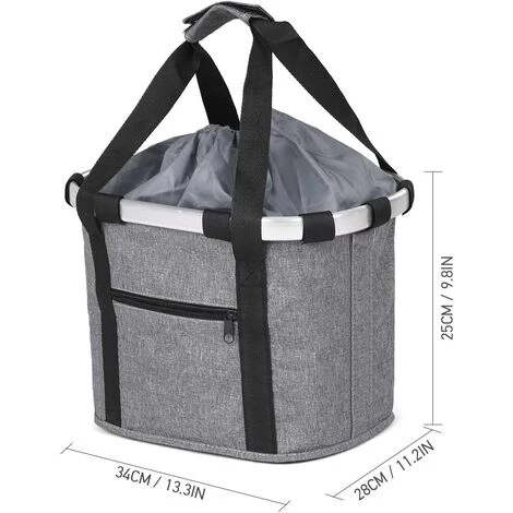 ELLE Panier De Vélo Pliant Petit Sac De Transport Pour Chien De Chat Panier De Guidon Panier De Vélo Pliable Pour Animaux 7 Couleurs 34 * 28 * 25cm 3 ELLE Panier De Vélo Pliant Petit Sac De Transport Pour Chien De Chat Panier De Guidon Panier De Vélo Pliable Pour Animaux 7 Couleurs 34 * 28 * 25cm – Image 3