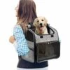 ELLE Sac à Dos Pour Animaux De Compagnie Chiens/Chats, Sac De Transport Portatif Pour Animaux De Compagnie Avec Sac De Voyage Polyvalent Pliable Et Respirable, Idéal Pour Les Animaux De 3-10 Kg