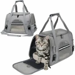 Sac De Transport Pour Chat, Triomphe Caisse Pliable Pour Chien Respirant, Avec Bandoulière Réglable Sac Transport Chien, Pour Chat Chaton Petit Chien Lapin Animal
