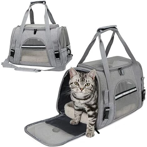 Sac De Transport Pour Chat, Triomphe Caisse Pliable Pour Chien Respirant, Avec Bandoulière Réglable Sac Transport Chien, Pour Chat Chaton Petit Chien Lapin Animal 1 Sac De Transport Pour Chat, Triomphe Caisse Pliable Pour Chien Respirant, Avec Bandoulière Réglable Sac Transport Chien, Pour Chat Chaton Petit Chien Lapin Animal