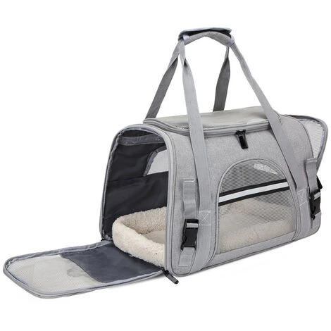 Sac De Transport Pour Chat, Triomphe Caisse Pliable Pour Chien Respirant, Avec Bandoulière Réglable Sac Transport Chien, Pour Chat Chaton Petit Chien Lapin Animal 4 Sac De Transport Pour Chat, Triomphe Caisse Pliable Pour Chien Respirant, Avec Bandoulière Réglable Sac Transport Chien, Pour Chat Chaton Petit Chien Lapin Animal – Image 4