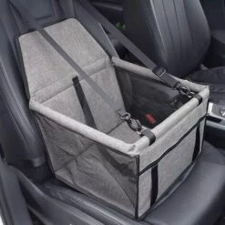 ALMI Siège D'auto De Voiture Pour Les Chiens Ou Chats. Panier Sac Transport Chien Voiture Housse De Rehausseur En Tissu Oxford étanche Avec Ceinture De Sécurité De Voyage Pour Chinots