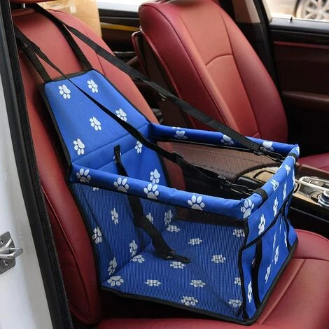 ALMI Sac De Transport Chien Siège D'Appoint De Voiture Chat Petite Et Moyenne Taille Ceinture De Siège De Voiture Etanche Avec Ceinture De Sécurité Housse De Rehausseur Durable (Bleu) 1 ALMI Sac De Transport Chien Siège D'Appoint De Voiture Chat Petite Et Moyenne Taille Ceinture De Siège De Voiture Etanche Avec Ceinture De Sécurité Housse De Rehausseur Durable (Bleu)