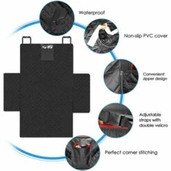 TANABATA Coffre Protection Housse De Coffre Couverture De Voiture Pour Chien Imperméable Et Antidérapant Housse Protection Coffre Pour Universelle Voitures Et SUV 185×104×33 Cm -Cage, caisse et transport pour chien Soldes 45751991 3