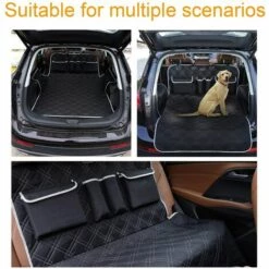 VERSAILLESFR Protection Coffre Voiture Chien Universelle, 2 Grandes Poches, Imperméable & Antidérapant, 185 X 105 Cm Couverture De Coffre Pour Plupart Voitures, Gris -Versailles 7 VERSAILLESFR Protection Coffre Voiture Chien Universelle, 2 Grandes Poches, Imperméable & Antidérapant, 185 X 105 Cm Couverture De Coffre Pour Plupart Voitures, Gris -Versailles -Cage, caisse et transport pour chien Soldes 46324188 3