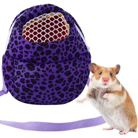 Kueatily Sac De Voyage En Peluche En Maille Respirante Pour Souris (léopard Violet M) 1 Kueatily Sac De Voyage En Peluche En Maille Respirante Pour Souris (léopard Violet M)