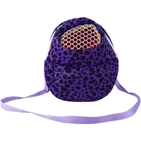 Kueatily Sac De Voyage En Peluche En Maille Respirante Pour Souris (léopard Violet M) 2 Kueatily Sac De Voyage En Peluche En Maille Respirante Pour Souris (léopard Violet M) – Image 2