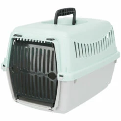 Junior Box De Transport. 26 X 39 X 25 Cm. Pour Chiots. - Animallparadise - Vert
