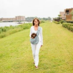 4Lazylegs Sac De Transport Bandoulière Pocket Canvas Toile 15 Kg Gris - Gris -Cage, caisse et transport pour chien Soldes 4679411 3