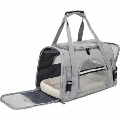 Sac De Transport Pour Chat, Caisse Pliable Pour Chien Respirant, Avec Bandoulière Réglable Sac Transport Chien, Pour Chat Chaton Petit Chien Lapin,Grey,Irisfr 7 Sac De Transport Pour Chat, Caisse Pliable Pour Chien Respirant, Avec Bandoulière Réglable Sac Transport Chien, Pour Chat Chaton Petit Chien Lapin,Grey,Irisfr -Cage, caisse et transport pour chien Soldes 47379949 3