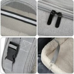 Sac De Transport Pour Chat, Caisse Pliable Pour Chien Respirant, Avec Bandoulière Réglable Sac Transport Chien, Pour Chat Chaton Petit Chien Lapin,Grey,Irisfr 8 Sac De Transport Pour Chat, Caisse Pliable Pour Chien Respirant, Avec Bandoulière Réglable Sac Transport Chien, Pour Chat Chaton Petit Chien Lapin,Grey,Irisfr -Cage, caisse et transport pour chien Soldes 47379949 4