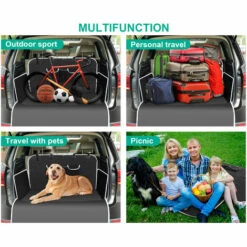 Pecute Protection Coffre Voiture Chien Universelle,Couverture De Coffre Chien Imperméable & Antidérapant, Protection Housse De Coffre Avec 3 Sacs De Rangement, Pour Petit & Moyen Voiture(102 * 185cm) 7 Pecute Protection Coffre Voiture Chien Universelle,Couverture De Coffre Chien Imperméable & Antidérapant, Protection Housse De Coffre Avec 3 Sacs De Rangement, Pour Petit & Moyen Voiture(102 * 185cm) -Cage, caisse et transport pour chien Soldes 47518502 3