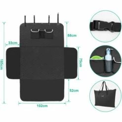 Pecute Protection Coffre Voiture Chien Universelle,Couverture De Coffre Chien Imperméable & Antidérapant, Protection Housse De Coffre Avec 3 Sacs De Rangement, Pour Petit & Moyen Voiture(102 * 185cm) 9 Pecute Protection Coffre Voiture Chien Universelle,Couverture De Coffre Chien Imperméable & Antidérapant, Protection Housse De Coffre Avec 3 Sacs De Rangement, Pour Petit & Moyen Voiture(102 * 185cm) -Cage, caisse et transport pour chien Soldes 47518502 5