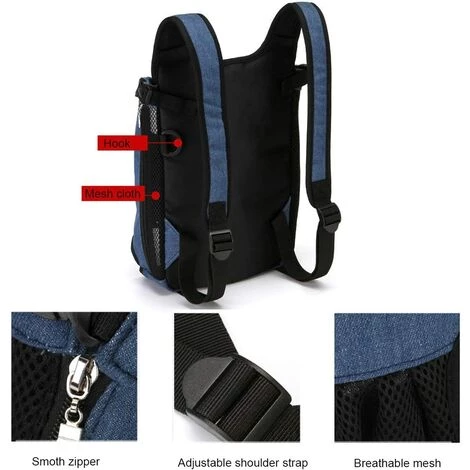 Sac à Dos De Transport Pour Chien Sac à Dos Pour Chien Chat Sac à Dos Ventral Pour Petit Chien Moyen De Grande Taille Macaron 2 Sac à Dos De Transport Pour Chien Sac à Dos Pour Chien Chat Sac à Dos Ventral Pour Petit Chien Moyen De Grande Taille Macaron – Image 2