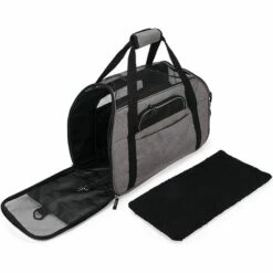 TINOR Sac De Transport Pour Chat Chien Sac Bandoulière Respirant Pour Petit Animal De Compagnie Transporteur Souple Léger Comfortable Pour Voyage En Voiture Train Avion(Gris, M-43x23x29cm) 9 TINOR Sac De Transport Pour Chat Chien Sac Bandoulière Respirant Pour Petit Animal De Compagnie Transporteur Souple Léger Comfortable Pour Voyage En Voiture Train Avion(Gris, M-43x23x29cm) -Cage, caisse et transport pour chien Soldes 48223657 5