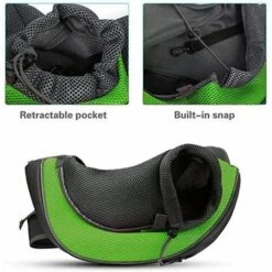 Sac De Transport Portable Chien Sac Bandoulière Filet Respirant Pour Chien Et Chat Chiot épaule Pour Animaux De Compagnie Sling Sac Transporteur Réglable Sac De Voyage Pour Petits Animaux Chien,L GrooFoo -Cage, caisse et transport pour chien Soldes 48731889 4