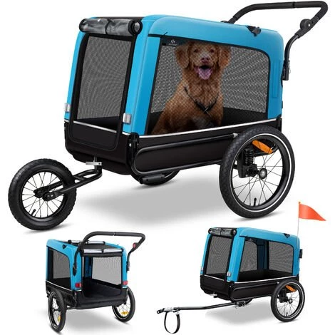KESSER® Boxer 3 en 1 Remorque Pour Chien, Buggy Et Poussette Pour Chien | Grande Remorque Pour Vélo Avec Un Volume D’environ 240 litres, Avec Suspensions, Matériau : Oxford Canvas 600D, SmartSpace Concept, Capacité De Charge Maximale : 40kg 1 KESSER® Boxer 3 en 1 Remorque Pour Chien, Buggy Et Poussette Pour Chien | Grande Remorque Pour Vélo Avec Un Volume D’environ 240 litres, Avec Suspensions, Matériau : Oxford Canvas 600D, SmartSpace Concept, Capacité De Charge Maximale : 40kg