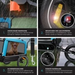 KESSER® Boxer 3 en 1 Remorque Pour Chien, Buggy Et Poussette Pour Chien | Grande Remorque Pour Vélo Avec Un Volume D’environ 240 litres, Avec Suspensions, Matériau : Oxford Canvas 600D, SmartSpace Concept, Capacité De Charge Maximale : 40kg 8 KESSER® Boxer 3 en 1 Remorque Pour Chien, Buggy Et Poussette Pour Chien | Grande Remorque Pour Vélo Avec Un Volume D’environ 240 litres, Avec Suspensions, Matériau : Oxford Canvas 600D, SmartSpace Concept, Capacité De Charge Maximale : 40kg -Cage, caisse et transport pour chien Soldes 50753412 4