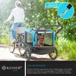 KESSER® Boxer 3 en 1 Remorque Pour Chien, Buggy Et Poussette Pour Chien | Grande Remorque Pour Vélo Avec Un Volume D’environ 240 litres, Avec Suspensions, Matériau : Oxford Canvas 600D, SmartSpace Concept, Capacité De Charge Maximale : 40kg 9 KESSER® Boxer 3 en 1 Remorque Pour Chien, Buggy Et Poussette Pour Chien | Grande Remorque Pour Vélo Avec Un Volume D’environ 240 litres, Avec Suspensions, Matériau : Oxford Canvas 600D, SmartSpace Concept, Capacité De Charge Maximale : 40kg -Cage, caisse et transport pour chien Soldes 50753412 5
