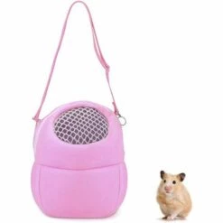 Sac De Transport Pour Animal De Compagnie, Porteur De Voyage Pour Animal De Compagnie Avec Les Bandoulières En Nylon, Sac Pour Petit Animal De Compagnie, Pour Hamster, Hérisson Macaron