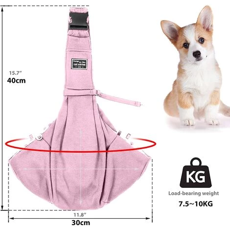 VERSAILLESFR Sac De Bandoulière Pour Chat,Respirant Sac De Transport Pour Chiens,Réglable Sac De Transport Bandoulière Pour Petit Moyen Chien Chat,Confortable Sac Pour Chien Avec Boucle De Sécurité, Versailles 4 VERSAILLESFR Sac De Bandoulière Pour Chat,Respirant Sac De Transport Pour Chiens,Réglable Sac De Transport Bandoulière Pour Petit Moyen Chien Chat,Confortable Sac Pour Chien Avec Boucle De Sécurité, Versailles – Image 4