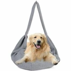 VERSAILLESFR Sac De Transport Pour Chat/Chien, Single-épaule Sling Sac De Transport Pour Chien Et Chat Animaux De Compagnie Sling Sac Transporteur Titulaire, Gris, Versailles -Cage, caisse et transport pour chien Soldes 50932825 4