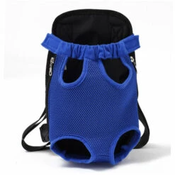 VERSAILLESFR Pet Dog Carrier Backpack Respirant En Plein Air Voyage Chien À Dos Toile Jambes De Toile À L'avant Sac D'épaule Pet Sacs Animaux Durable Sac À Bandoulière (XL; Chest(43cm-63cm), Bleu), Versailles