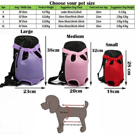 VERSAILLESFR Pet Dog Carrier Backpack Respirant En Plein Air Voyage Chien À Dos Toile Jambes De Toile À L'avant Sac D'épaule Pet Sacs Animaux Durable Sac À Bandoulière (XL; Chest(43cm-63cm), Bleu), Versailles 5 VERSAILLESFR Pet Dog Carrier Backpack Respirant En Plein Air Voyage Chien À Dos Toile Jambes De Toile À L'avant Sac D'épaule Pet Sacs Animaux Durable Sac À Bandoulière (XL; Chest(43cm-63cm), Bleu), Versailles – Image 5