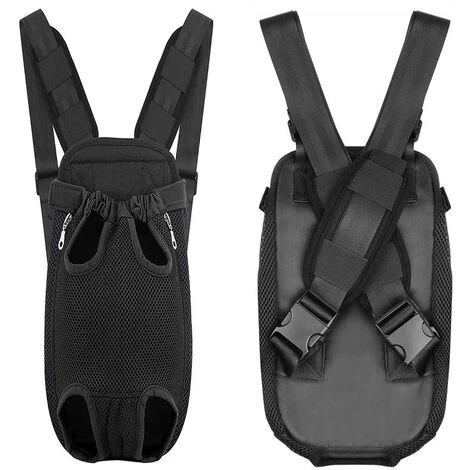 Sac De Transport De Voyage Sac à Dos De Transporteur Ventral Poitrine Pour Petit Chien Chiot Chat Pour Traveling Hiking Camping Etc M Taille - Noir, Fontainebleau 2 Sac De Transport De Voyage Sac à Dos De Transporteur Ventral Poitrine Pour Petit Chien Chiot Chat Pour Traveling Hiking Camping Etc M Taille - Noir, Fontainebleau – Image 2