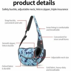 Sac De Transport Chien Sac Transport Chat Sac Transport Petit Chien Sac De Voyage Pour Chien Sac Pour Petit Chien Fontainebleau -Cage, caisse et transport pour chien Soldes 51246345 3