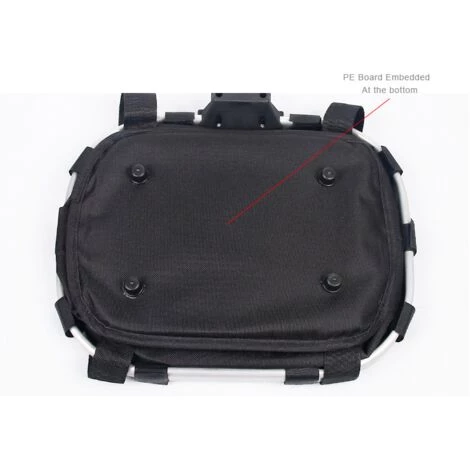 ELLE Panier De Vélo Pliable, Panier De Guidon De Vélo Amovible, Porte-panier En Toile Avant De Vélo, Chariot Pour Animaux De Compagnie Facile à Installer Pour Pique-nique, Shopping, Petits Animaux De Compagnie (fleur Noire Sur Bleu) 3 ELLE Panier De Vélo Pliable, Panier De Guidon De Vélo Amovible, Porte-panier En Toile Avant De Vélo, Chariot Pour Animaux De Compagnie Facile à Installer Pour Pique-nique, Shopping, Petits Animaux De Compagnie (fleur Noire Sur Bleu) – Image 3