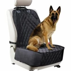 DENUOTOP Housse De SièGe De Voiture Pour Chien Pour SièGes Avant. Protecteur De SièGe De Voiture ImperméAble Et Anti-Rayures Pour Chiens. Convient à La Plupart Des Camions, Camionnettes Et Vus (Noir)