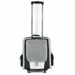 ZHUOXUAN Sac à Roulettes Pour Animaux De Compagnie Trolley Case Sac à Dos Pour Chien à Bandoulière Sortir Sac VIP Teddy Pour Animaux De Compagnie Sac Pour Chat M—Moyen, Bleu -Cage, caisse et transport pour chien Soldes 51449961 3