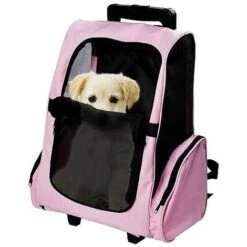 ZHUOXUAN Sac à Roulettes Pour Animaux De Compagnie Trolley Case Sac à Dos Pour Chien à Bandoulière Sortir Sac VIP Teddy Pour Animaux De Compagnie Sac Pour Chat M—Moyen, Bleu -Cage, caisse et transport pour chien Soldes 51449961 5