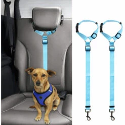 ZHUOXUAN Corde De Sécurité Pour Voiture Pour Animaux De Compagnie, Ceinture De Sécurité Pour Chien à Anneau, Corde De Traction Pour Siège Arrière 2pcs Noir -Cage, caisse et transport pour chien Soldes 51450393 4