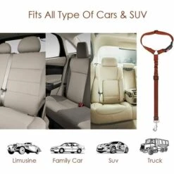 ZHUOXUAN Ceinture De Sécurité Pour Chien, 2 Pièces De Ceinture De Sécurité Pour Voiture Pour Animaux De Compagnie Appuie-tête Ceinture De Sécurité Réglable Pour Chiot Ceinture De Sécurité élastique Réfléchissante Connexion élastique à L'élastique Harnais De Voitur -Cage, caisse et transport pour chien Soldes 51452543 4