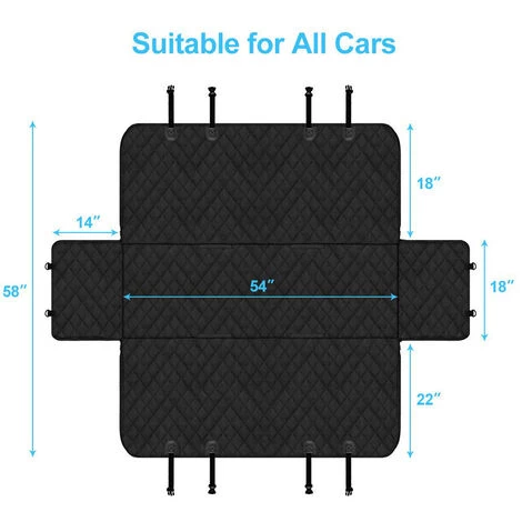 ZHUOXUAN Chien Housse De Siège, Housse De Siège De Voiture Pour Animal Domestique Avec Fermeture à Glissière Latérale Rabats Pour Voitures, Camions Et SUV, Chien De Voiture Hamac Avec Des Ancrages De Siège Et Dos Antidérapant, Durable Et Imperméable Housse De Sièg 2 ZHUOXUAN Chien Housse De Siège, Housse De Siège De Voiture Pour Animal Domestique Avec Fermeture à Glissière Latérale Rabats Pour Voitures, Camions Et SUV, Chien De Voiture Hamac Avec Des Ancrages De Siège Et Dos Antidérapant, Durable Et Imperméable Housse De Sièg – Image 2