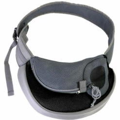 ELLE Sac à Bandoulière Pour Chat/chien Sac à Bandoulière Pour Chien Et Chat épaule Chiot Chat épaule Sac à Bandoulière Pour Animal De Compagnie, Gris