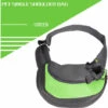 ELLE Sacs à Bandoulière Pour Petits Chiens Et Chats, Sac De Voyage Léger Et Durable Pour Petits Et Chatons, Sac De Voyage Respirant 2,5 Kg / 5,5 Lb, Vert