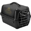 Cage De Transport Luxurious Noir, Chat Ou Petit Chien Max 5 Kg - Animallparadise - Noir