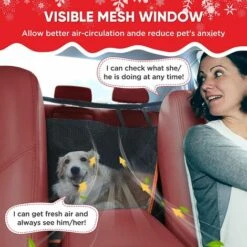 ELLE Housse De Siège Pour Chien, Protecteur De Banquette Arrière étanche 8 ELLE Housse De Siège Pour Chien, Protecteur De Banquette Arrière étanche -Cage, caisse et transport pour chien Soldes 52503230 4
