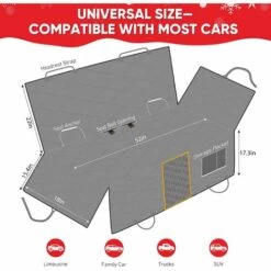 ELLE Housse De Siège Pour Chien, Protecteur De Banquette Arrière étanche 9 ELLE Housse De Siège Pour Chien, Protecteur De Banquette Arrière étanche -Cage, caisse et transport pour chien Soldes 52503230 5