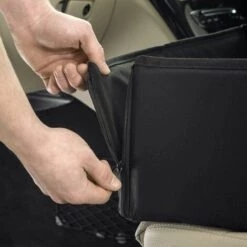 VERSAILLESFR Housse De Siège Auto Pour Chien, Couverture Siège De Voiture De Sécurité Pour Animaux Couverture Pare-Chien Étanche Hamac De Chien Noir 46*46*60cm -Versailles 9 VERSAILLESFR Housse De Siège Auto Pour Chien, Couverture Siège De Voiture De Sécurité Pour Animaux Couverture Pare-Chien Étanche Hamac De Chien Noir 46*46*60cm -Versailles -Cage, caisse et transport pour chien Soldes 52530060 5