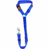 SUPERSELLER Accessoires De Voiture Pour Chien 100cm Ceinture De Sécurité De Voiture Pour Animaux De Compagnie Chien Laisse Marche Chien Corde Chien Ceinture Chien Voiture Ceinture De Sécurité - Bleu