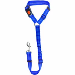 SUPERSELLER Accessoires De Voiture Pour Chien 100cm Ceinture De Sécurité De Voiture Pour Animaux De Compagnie Chien Laisse Marche Chien Corde Chien Ceinture Chien Voiture Ceinture De Sécurité - Bleu
