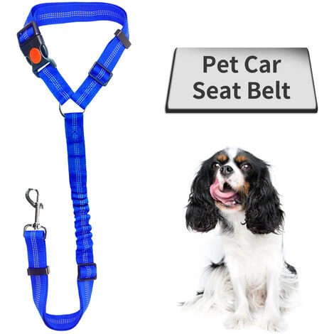 SUPERSELLER Accessoires De Voiture Pour Chien 100cm Ceinture De Sécurité De Voiture Pour Animaux De Compagnie Chien Laisse Marche Chien Corde Chien Ceinture Chien Voiture Ceinture De Sécurité - Bleu 2 SUPERSELLER Accessoires De Voiture Pour Chien 100cm Ceinture De Sécurité De Voiture Pour Animaux De Compagnie Chien Laisse Marche Chien Corde Chien Ceinture Chien Voiture Ceinture De Sécurité - Bleu – Image 2
