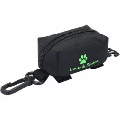 SUPERSELLER Sac De Transport Pour Chien Porte-sac Pour Caca Pour Animaux De Compagnie Attache Pour Laisse Distributeur De Sacs à Déchets Adoptez Pour Le Tissu Oxford Pour Chiens Chats Courir Marche Formation Accessoire De Randonnée , Le Noir