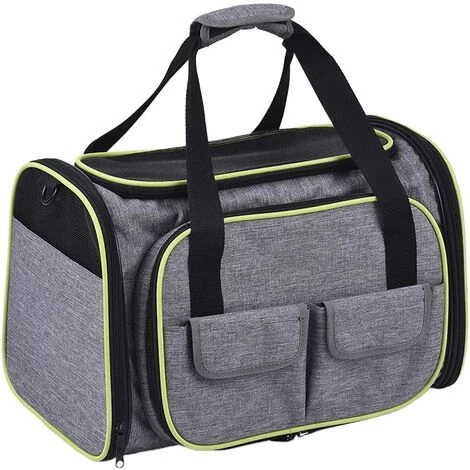 VERSAILLESFR Sac Transport Chat Chien, Sac De Transport Extensible Pour Chat Chien Et Autres Animaux De Compagnie, Souple Et Pliable Avec Tapis En Laine Pour Voyage En Avion/Voiture/Train 51*43*29cm,Versailles 2 VERSAILLESFR Sac Transport Chat Chien, Sac De Transport Extensible Pour Chat Chien Et Autres Animaux De Compagnie, Souple Et Pliable Avec Tapis En Laine Pour Voyage En Avion/Voiture/Train 51*43*29cm,Versailles – Image 2