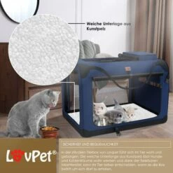 LOVPET® Caisse Pour Chien Caisse De Transport Pour Chien Pliable Avec écuelle Sac De Transport Sac De Transport Pour Chien Caisse De Transport Pour Animaux Domestiques, Chiens Et Chats Caisse De Transport Pour Animaux, M (de), Bleu Marine 8 LOVPET® Caisse Pour Chien Caisse De Transport Pour Chien Pliable Avec écuelle Sac De Transport Sac De Transport Pour Chien Caisse De Transport Pour Animaux Domestiques, Chiens Et Chats Caisse De Transport Pour Animaux, M (de), Bleu Marine -Cage, caisse et transport pour chien Soldes 52884055 4
