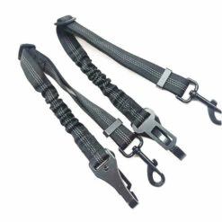 THSINDE Lot De 2 Ceintures De Sécurité De Voiture De Qualité Supérieure Pour Chiens, Chats, Animaux De Compagnie, Harnais De Sécurité Réglable En Laisse élastique Pour Voitures Avec Tampon élastique En Nylon (bleu)